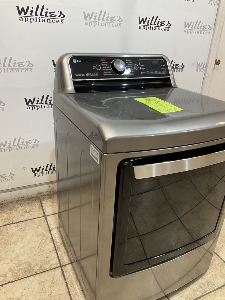 Lg Used Electric Dryer 220volts (30 AMP) 27inches {3 prong} (Grey) 