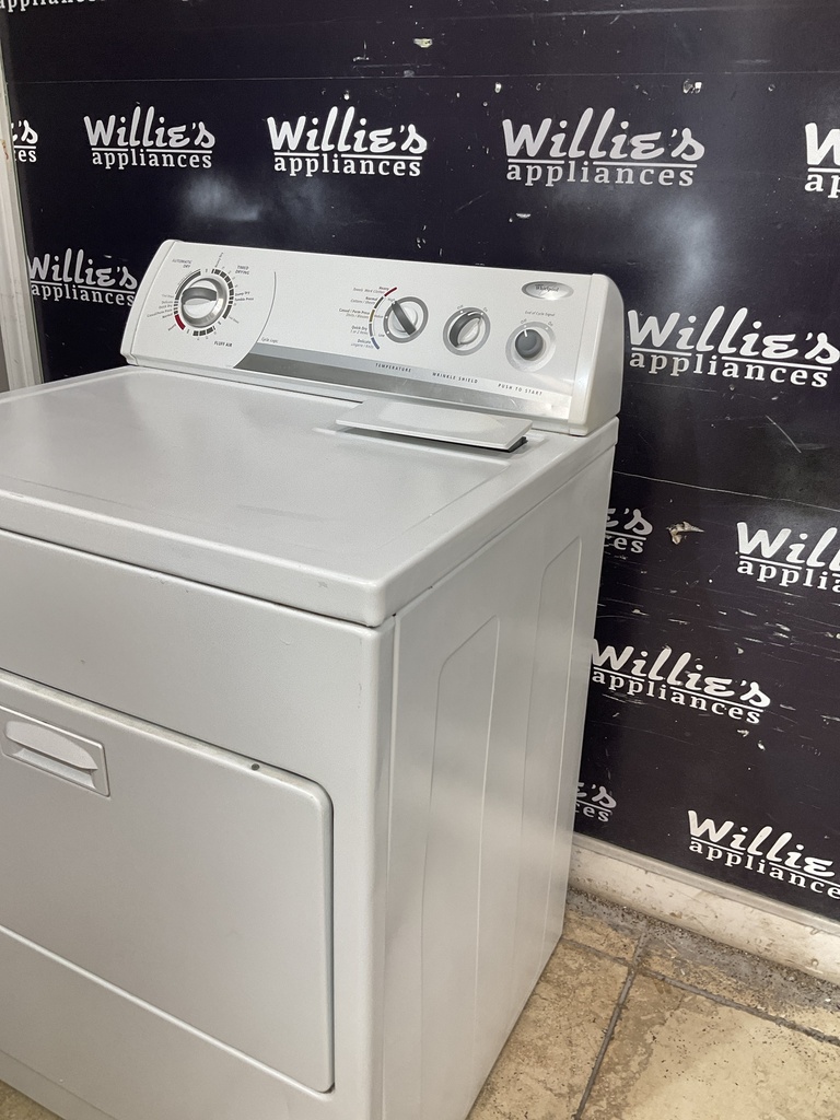 Whirlpool Used Electric Dryer 220volts (30 AMP) 29inches {no cord} (White) 