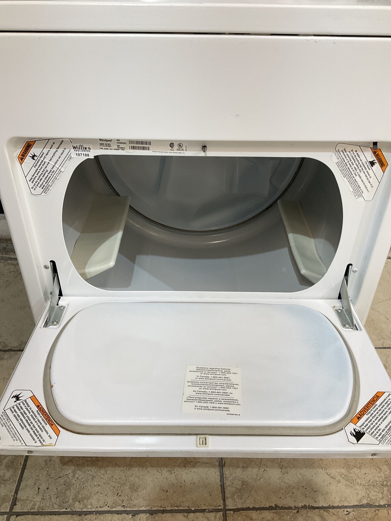 Whirlpool Used Electric Dryer 220volts (30 AMP) 29inches {no cord} (White) 