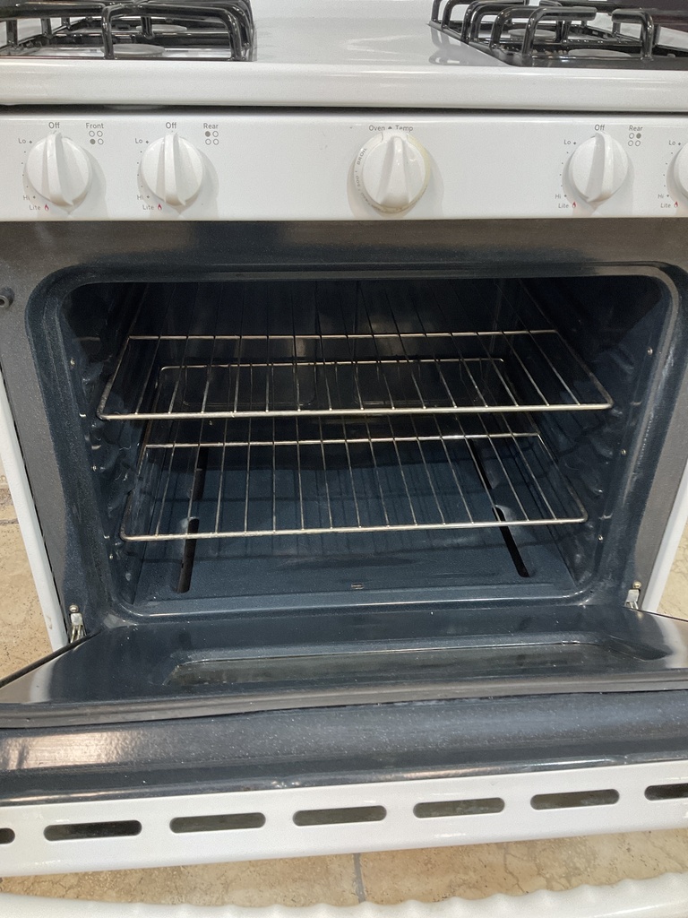 Ge Used Natural Gas Stove 30inches (White) 