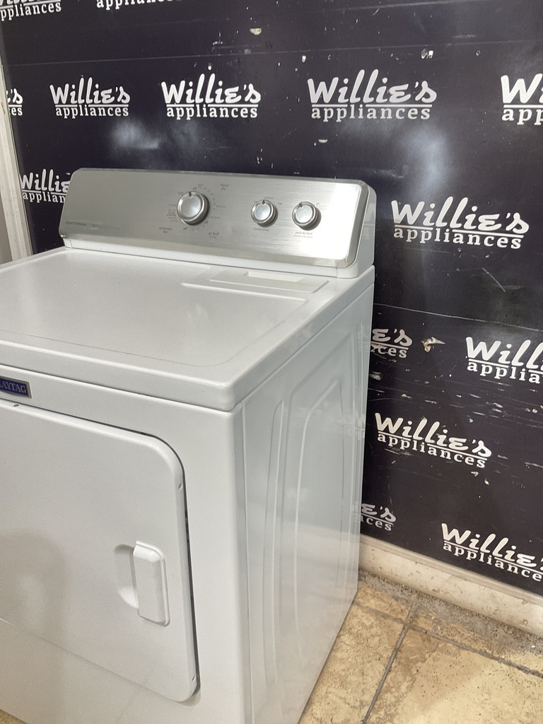 Maytag Used Electric Dryer 220volts (30 AMP) 29inches {3 prong} (White)