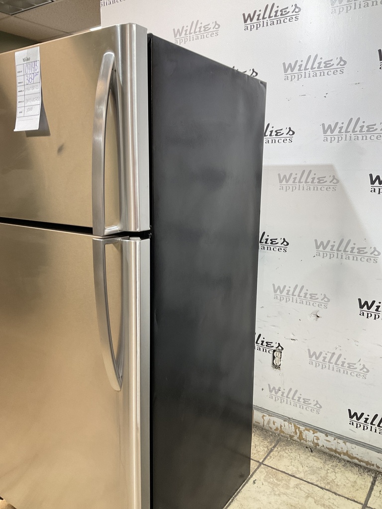 Frigidaire Used Refrigerator Top and Bottom 30x66 (Stainless Steel) 