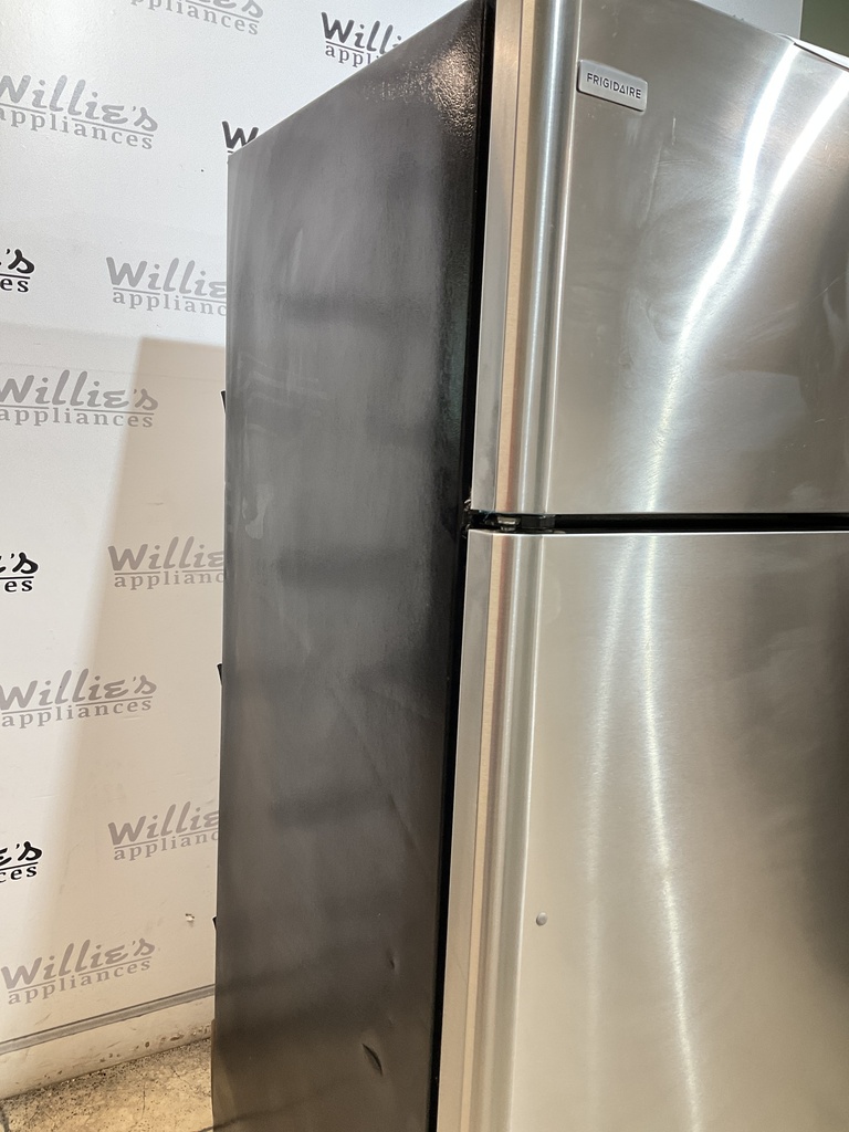 Frigidaire Used Refrigerator Top and Bottom 30x66 (Stainless Steel) 