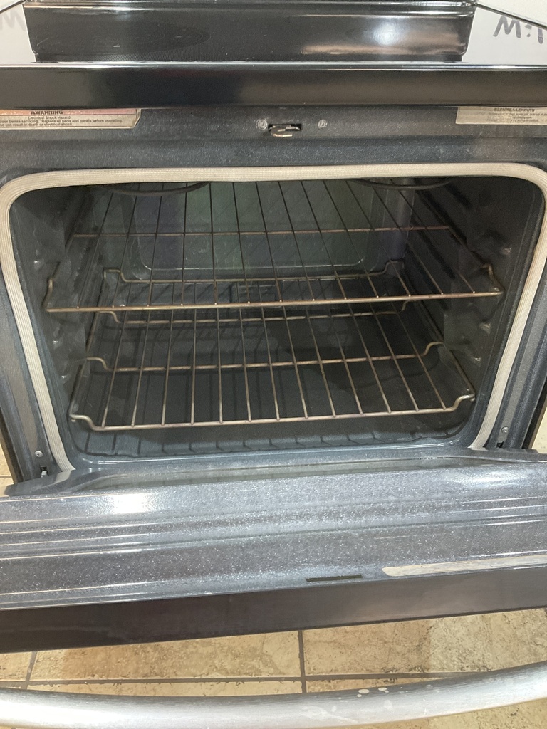 Whirlpool Used Electric Stove 220volts (40/50 AMP) 30inches {3 prong} (Stainless steel) 