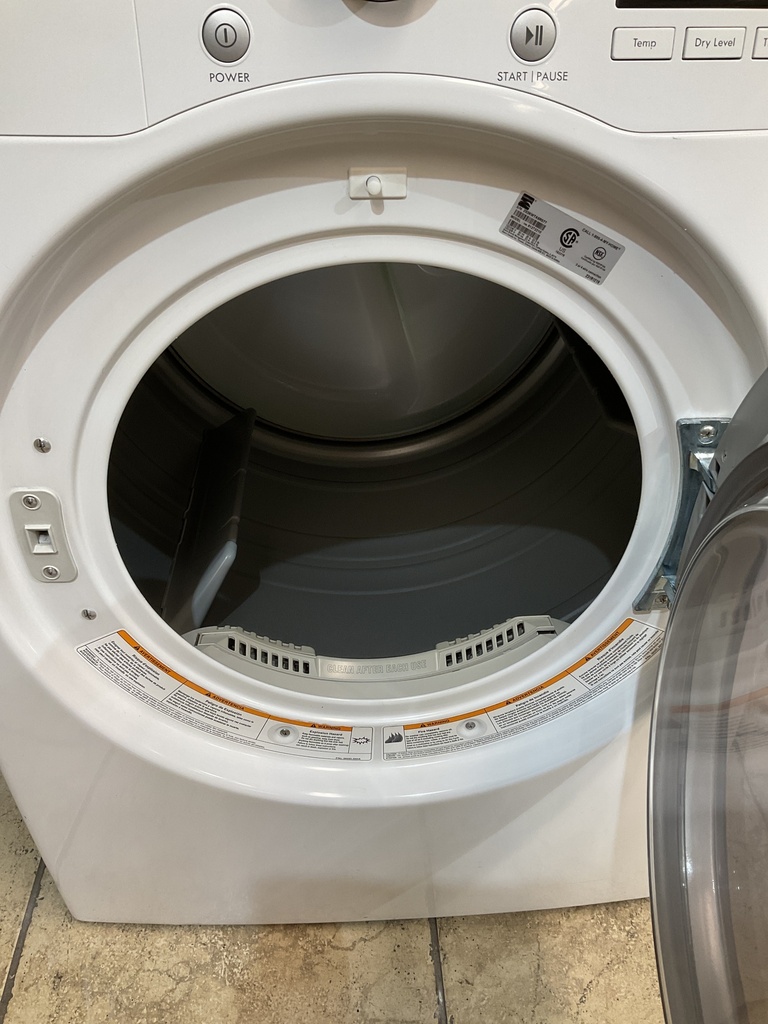 Kenmore Used Electric Dryer 220volts (30 AMP) 27inches {no cord} (White)