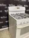 Ge Used Natural Gas Stove Double Oven 30inches (White) 