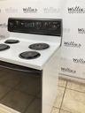 Whirlpool Used Electric Stove 220volts (40/50 AMP) 30inches {3 prong} (White/Black)