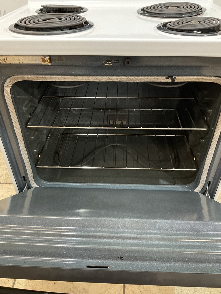 Whirlpool Used Electric Stove 220volts (40/50 AMP) 30inches {3 prong} (white/black) 