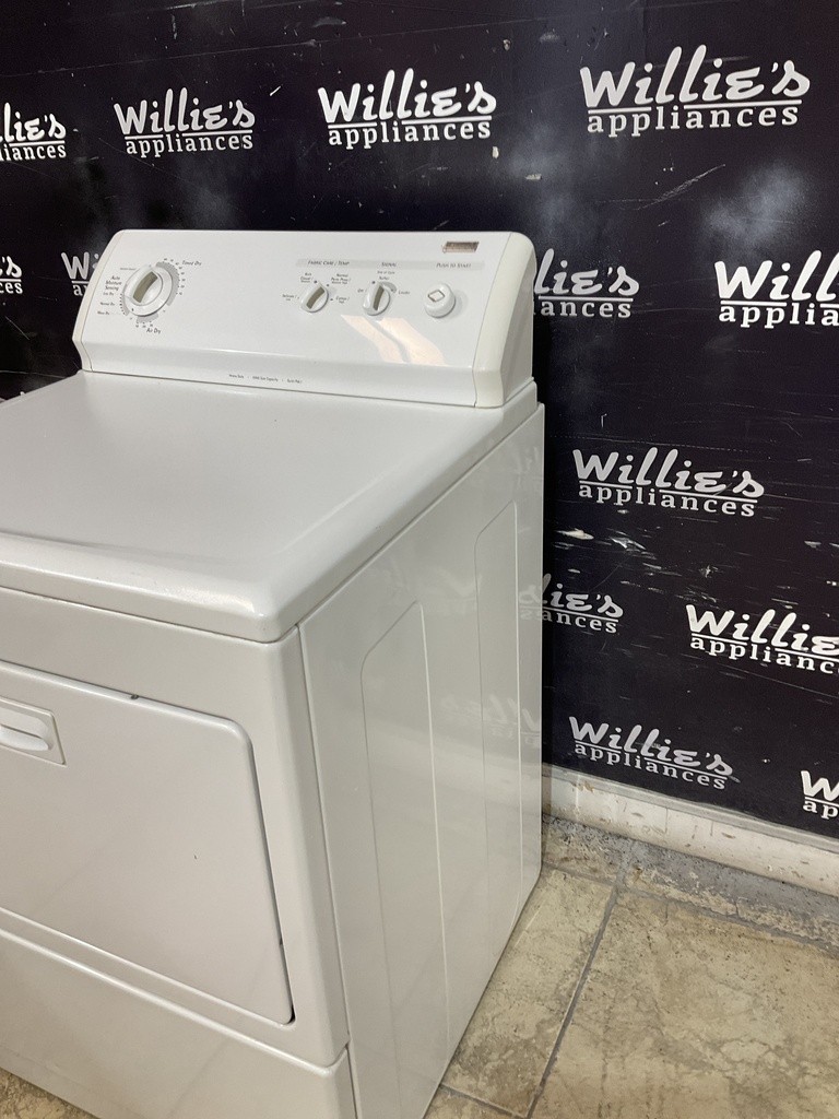 Kenmore Used Electric Dryer 220volts (30 AMP) 29inches {3 prong} (White)