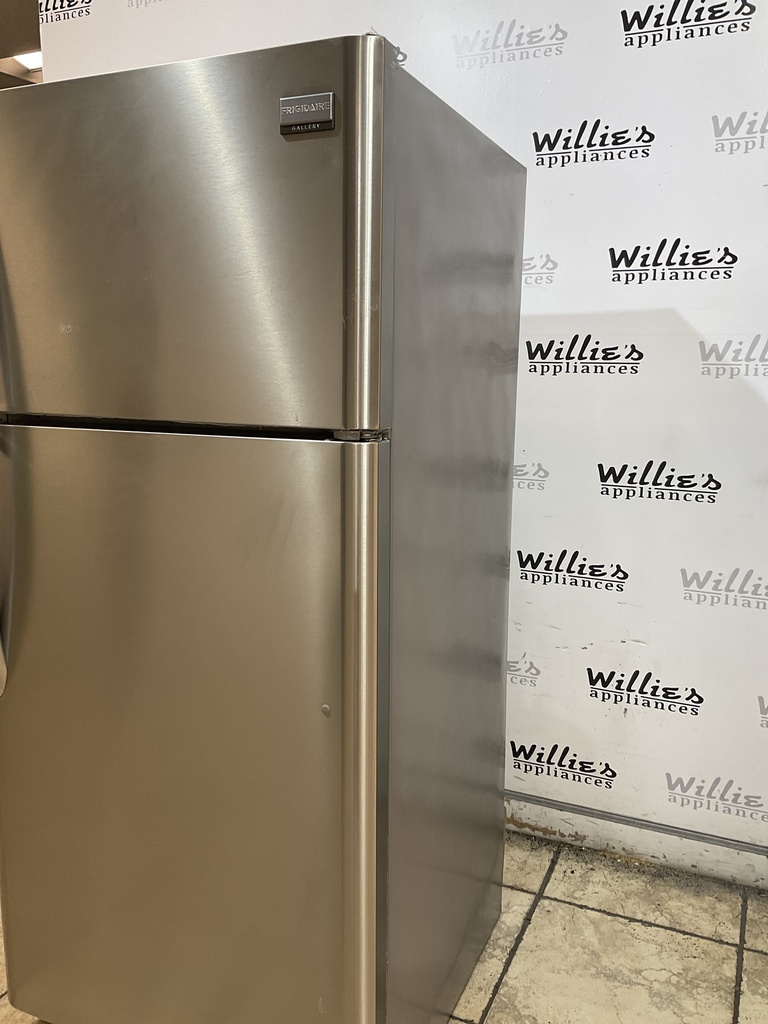 Frigidaire Used Refrigerator Top and Bottom 30x66 (stainless steel) 