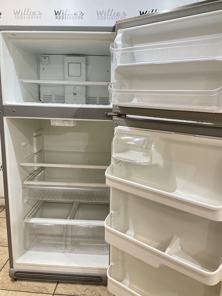 Frigidaire Used Refrigerator Top and Bottom 30x66 (stainless steel) 