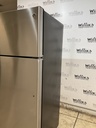 Ge Used Refrigerator Top and Bottom 28x67 (Stainless Steel) 