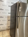Ge Used Refrigerator Top and Bottom 28x67 (Stainless Steel) 