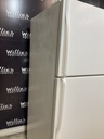 Whirlpool Used Refrigerator Top and Bottom 33x66 1/2” (White) 