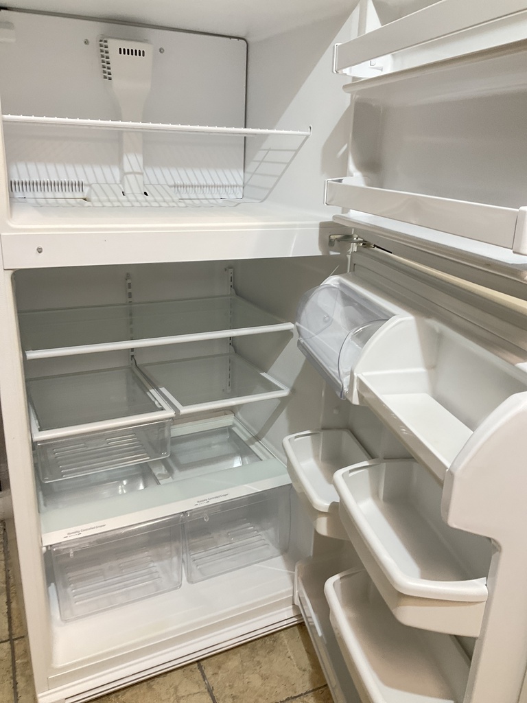 Whirlpool Used Refrigerator Top and Bottom 33x66 1/2” (White) 
