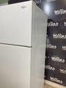 Whirlpool Used Refrigerator Top and Bottom 33x66 1/2” (White) 
