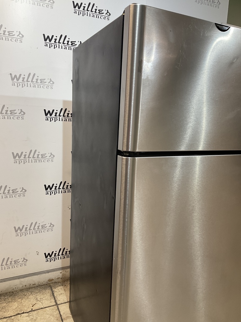 Frigidaire Used Refrigerator Top and Bottom 30x66 (Stainless Steel)