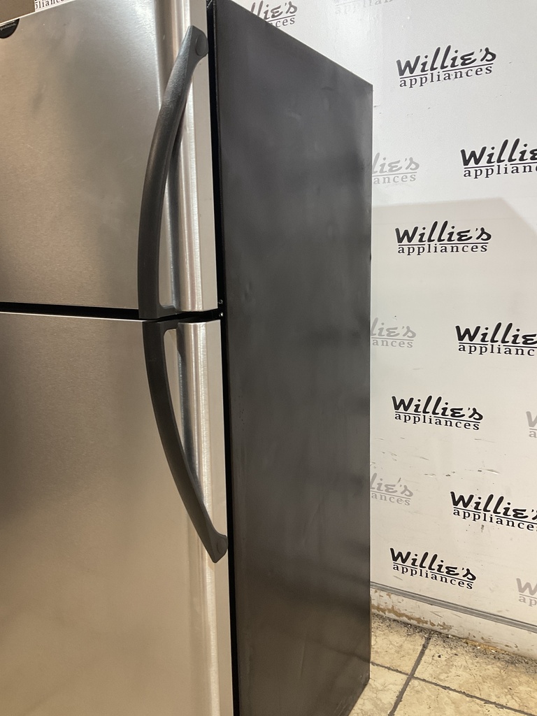 Frigidaire Used Refrigerator Top and Bottom 30x66 (Stainless Steel)