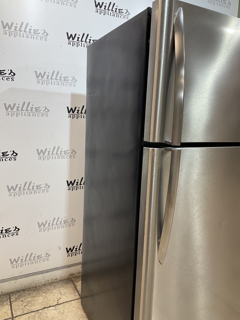 Frigidaire Used Refrigerator Top and Bottom 30x66 (Stainless Steel) 
