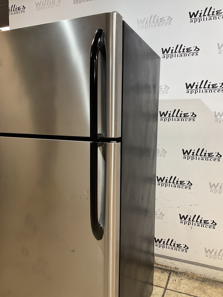 Frigidaire Used Refrigerator Top and Bottom 30x66 (stainless steel) 