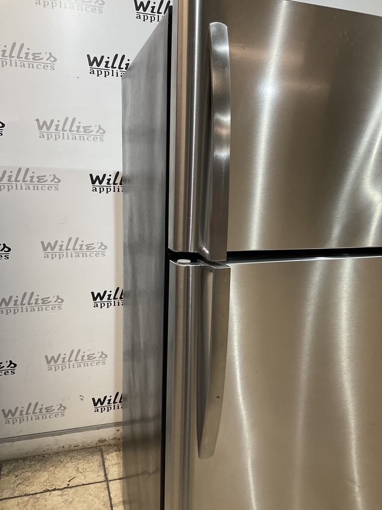 Frigidaire Used Refrigerator Top and Bottom 30x66 (Stainless Steel) 