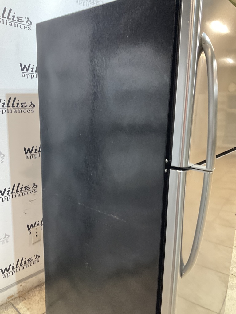 Frigidaire Used Refrigerator Top and Bottom 30x66 (Stainless Steel) 