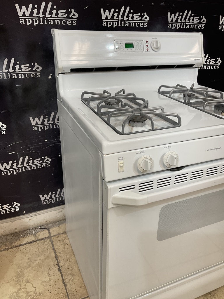 Hotpoint Used Natural Gas Stove 30inches (white) 