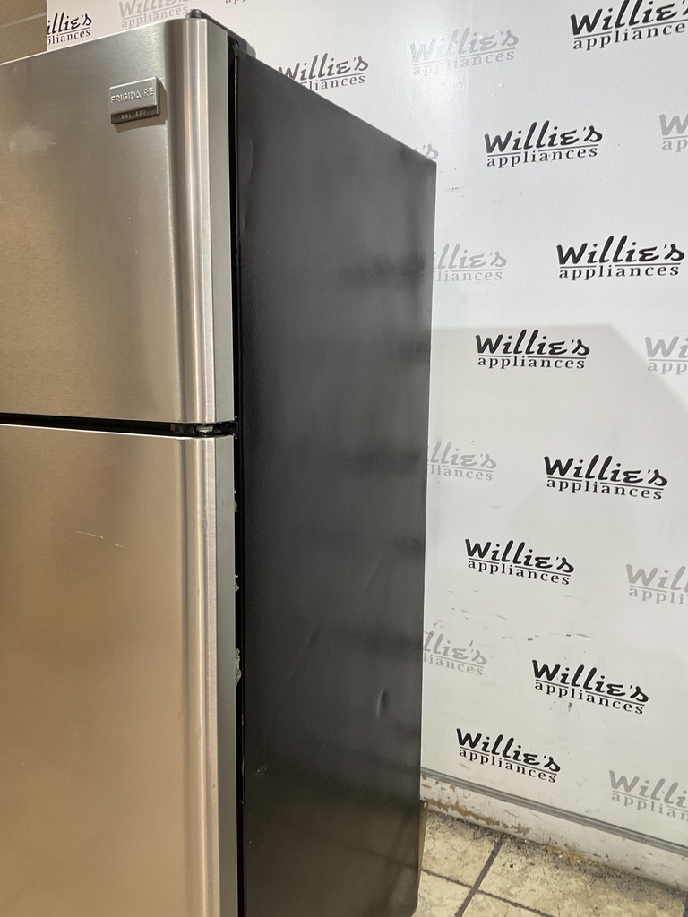Frigidaire Used Refrigerator Top and Bottom 30x66 (Stainless Steel)