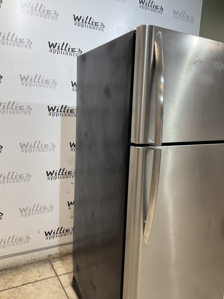 Frigidaire Used Refrigerator Top and Bottom 30x66 (Stainless Steel)