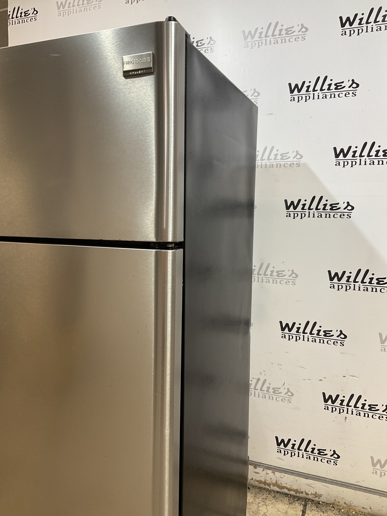 Frigidaire Used Refrigerator Top and Bottom 30x66 (Stainless Steel) 