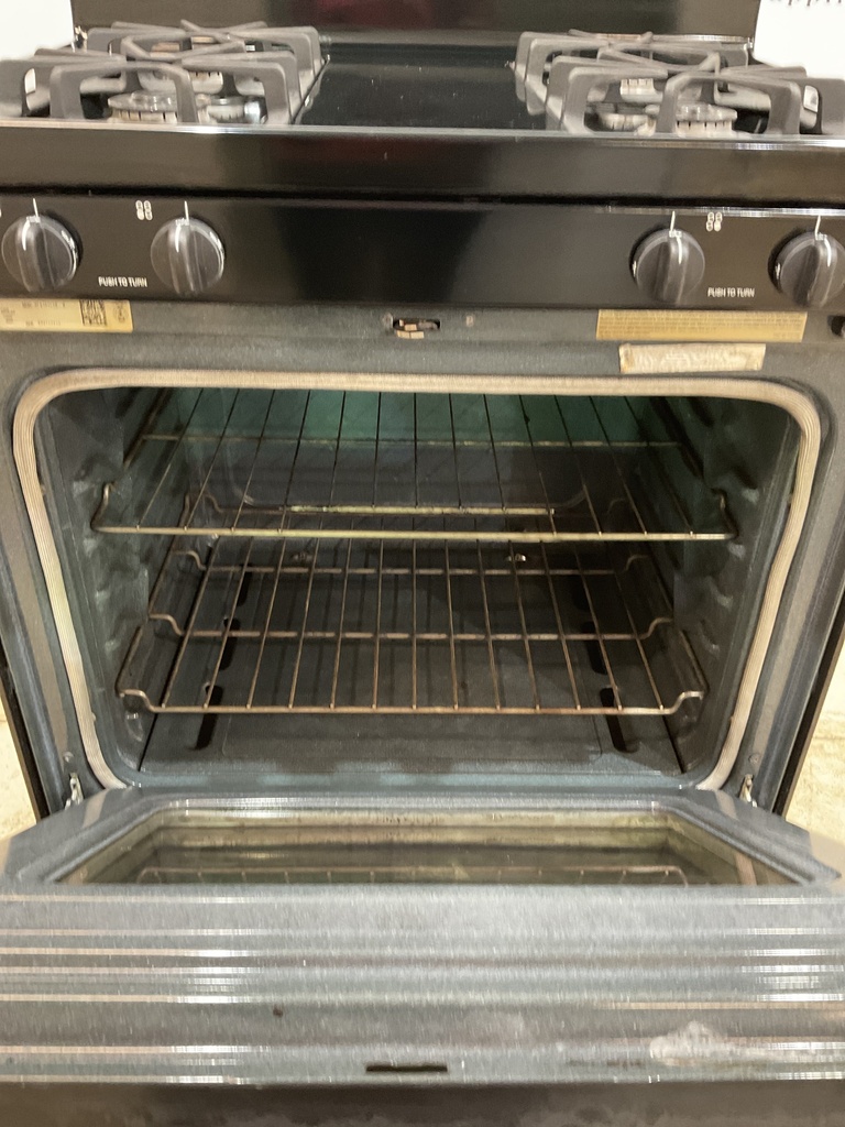 Whirlpool Used Natural Gas Stove 30inches (Black) 