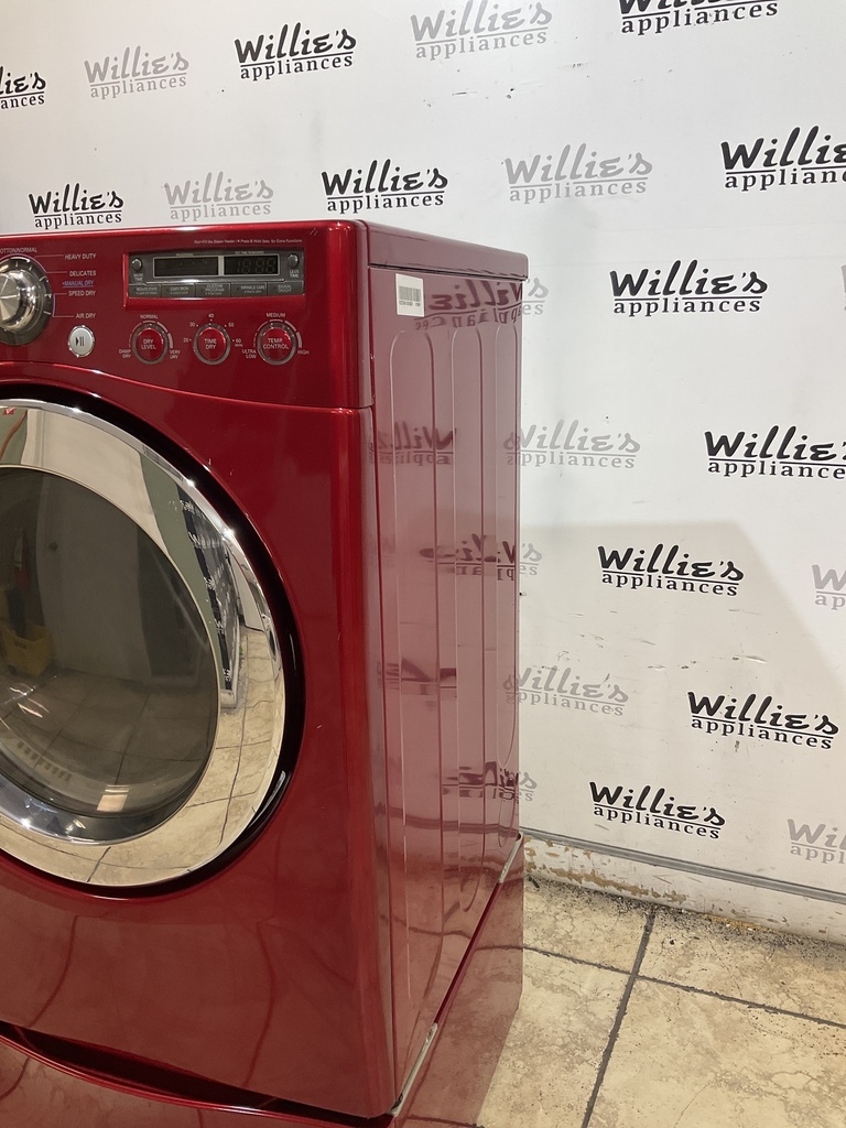 Lg Used Natural Gas Dryer 27inches (Red) 