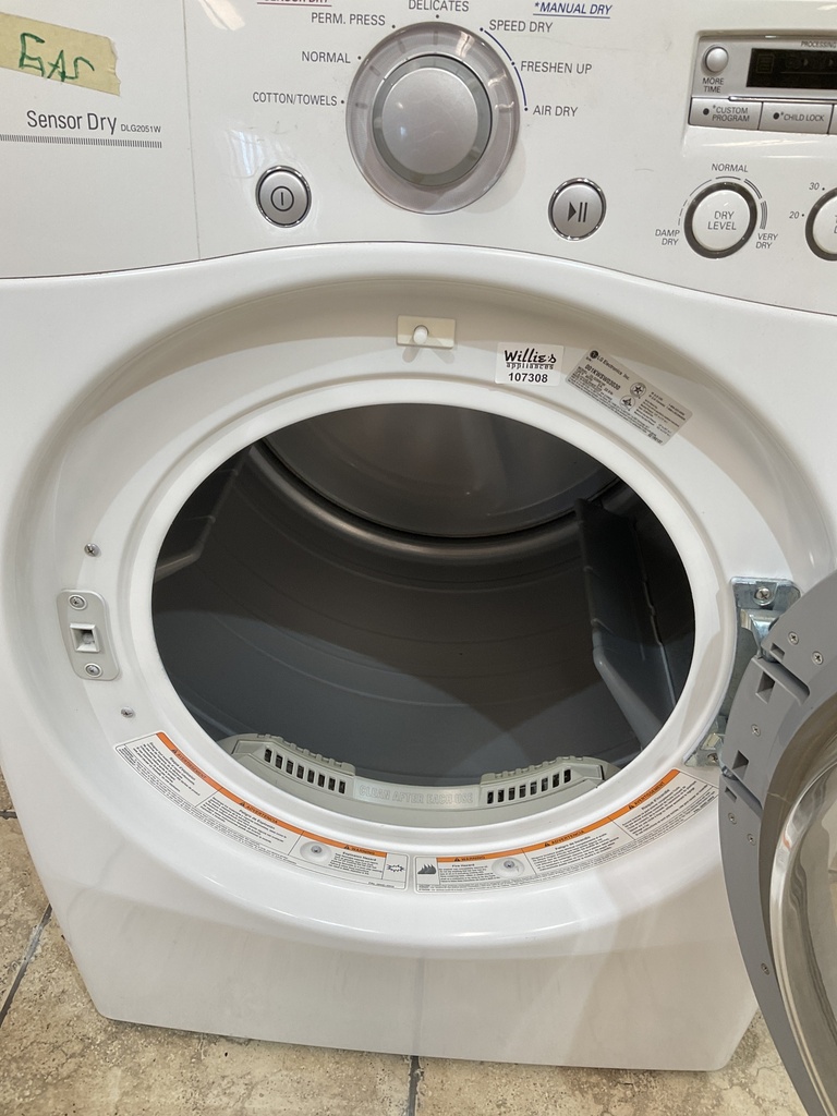 Lg Used Natural Gas Dryer 27inches (white) 