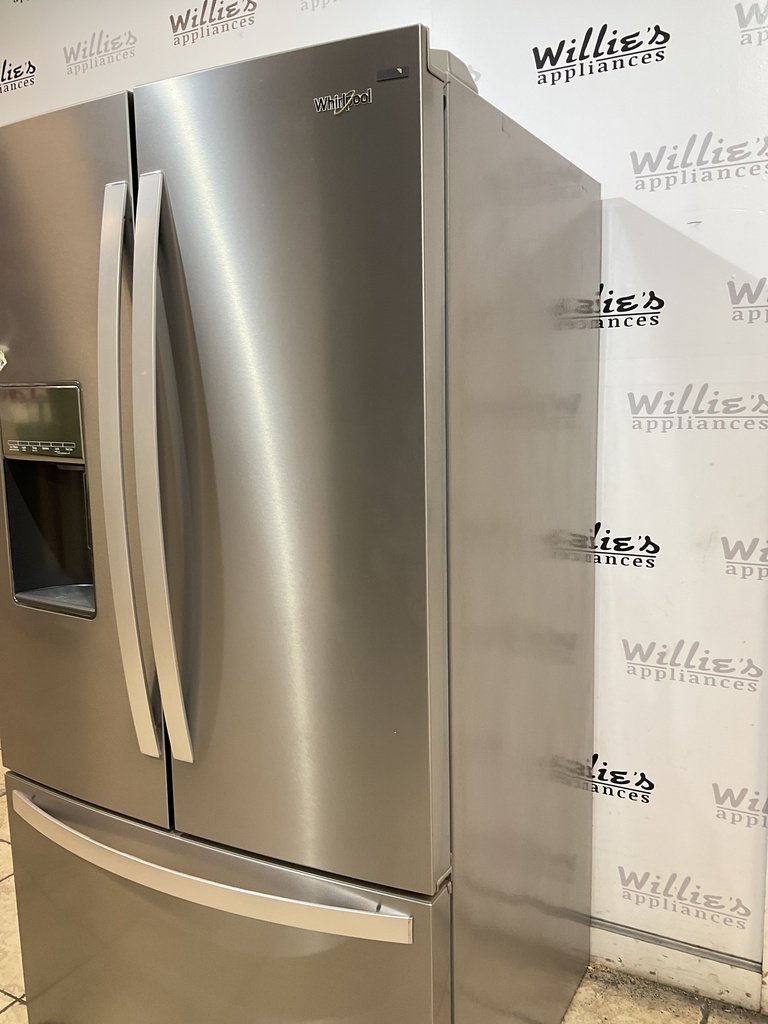 Whirlpool Used Refrigerator Side by Side 36x69 1/2” (Stainless Steel) 
