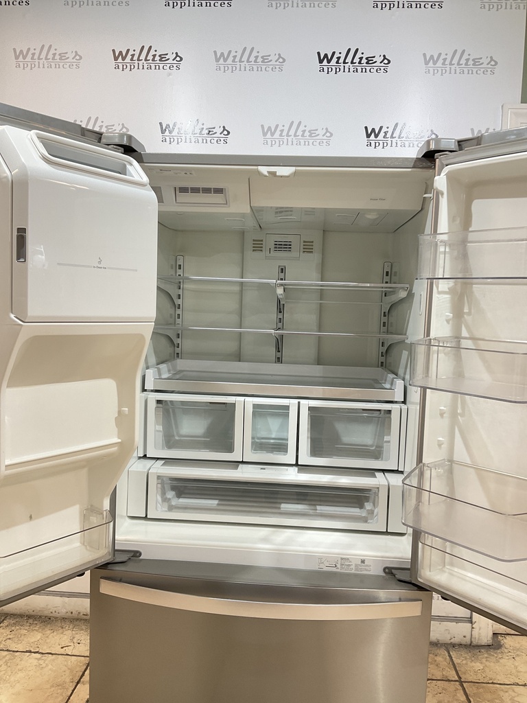 Whirlpool Used Refrigerator Side by Side 36x69 1/2” (Stainless Steel) 