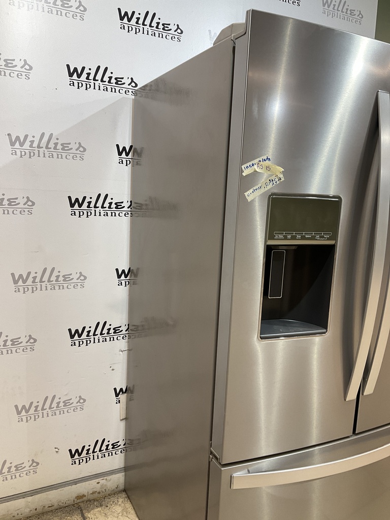 Whirlpool Used Refrigerator Side by Side 36x69 1/2” (Stainless Steel) 