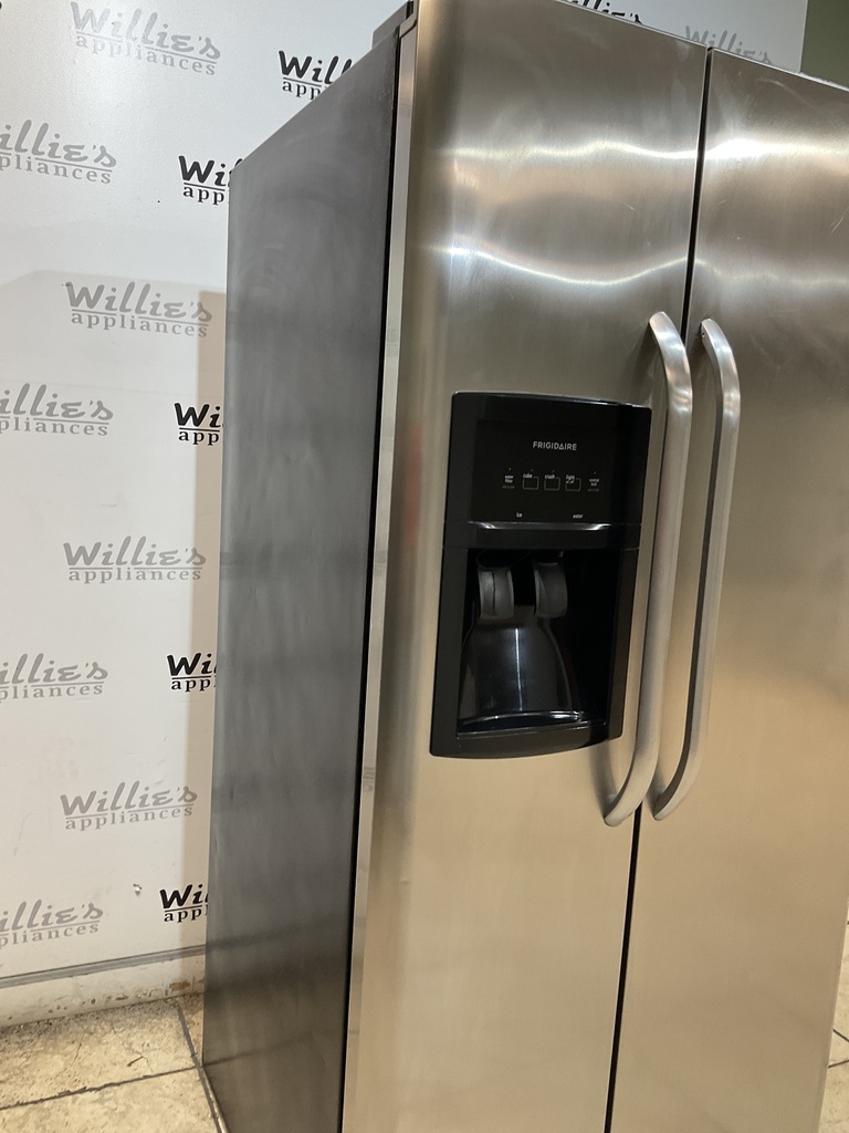 Ge Refrigerator Side by Side 33 1/2”x69 1/2” (Stainless Steel) 