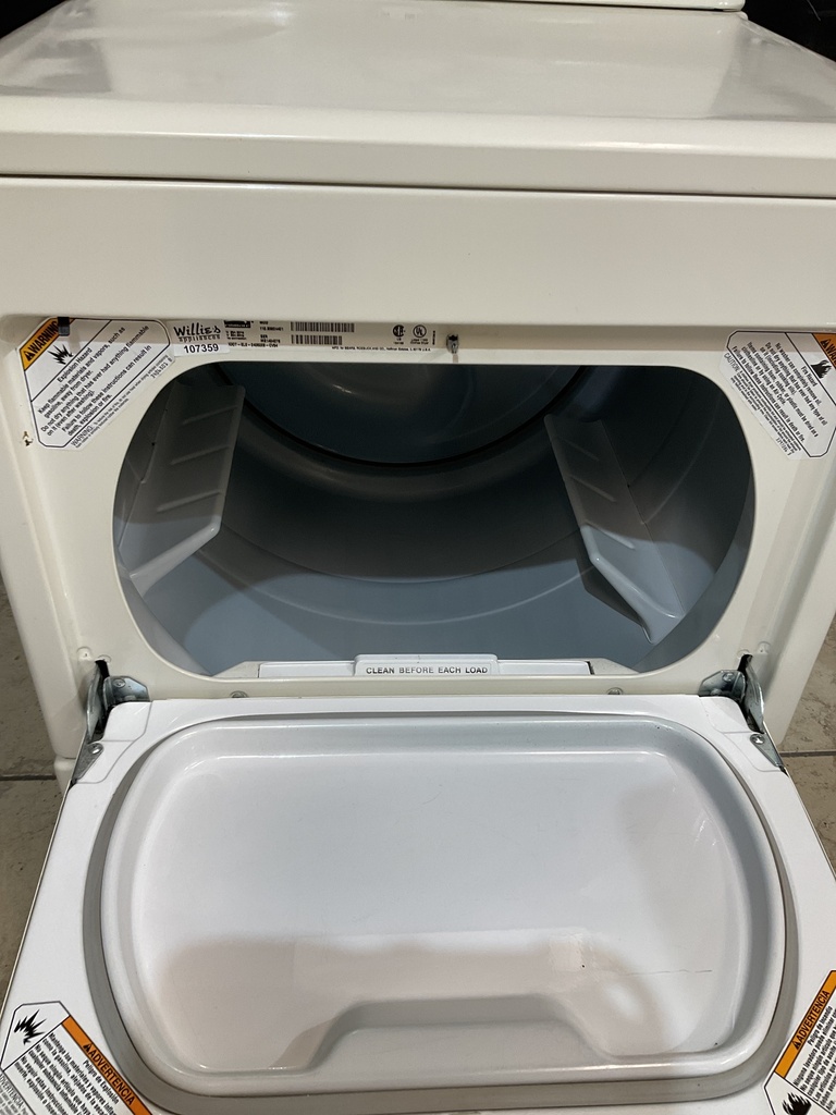Kenmore Electric Dryer 220volts (30 AMP) 27inches {no cord} (White) 