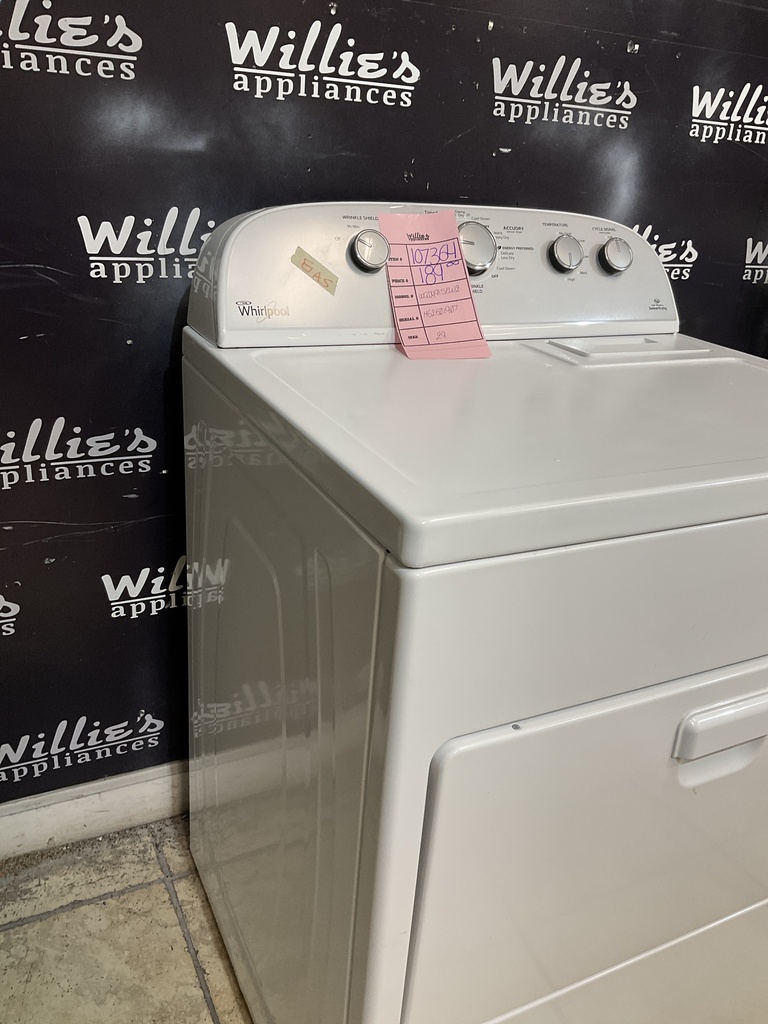 Whirlpool Used Natural Gas Dryer 29inches (White) 