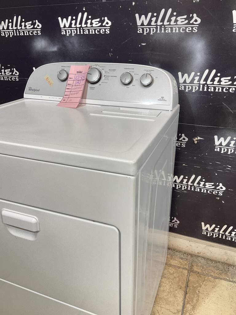 Whirlpool Used Natural Gas Dryer 29inches (White) 