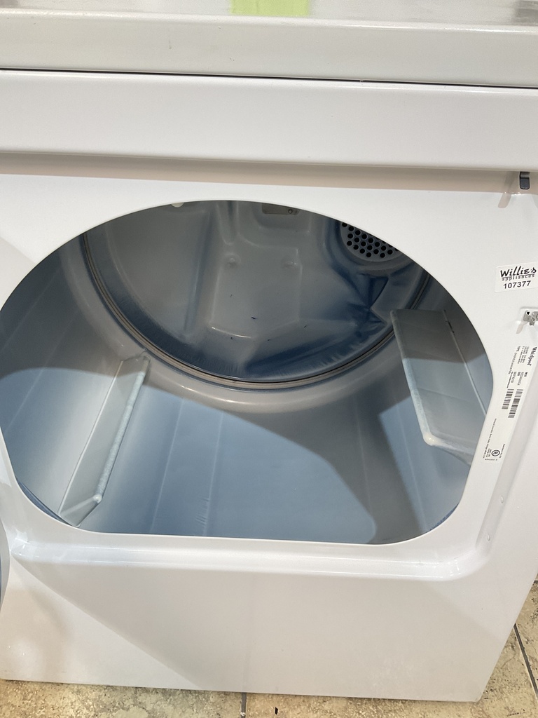 Whirlpool Used Electric Dryer 220volts (30 AMP) 29inches {no cord} (White) 