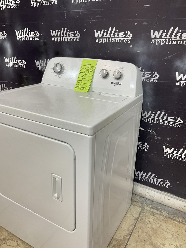 Whirlpool Used Electric Dryer 220volts (30 AMP) 29inches {no cord} (White) 