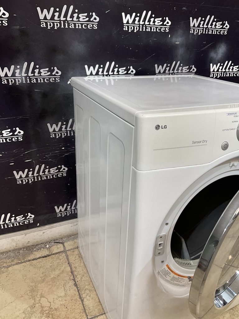Lg Electric Dryer 220volts (30 AMP) 27inches {no cord} (White) 