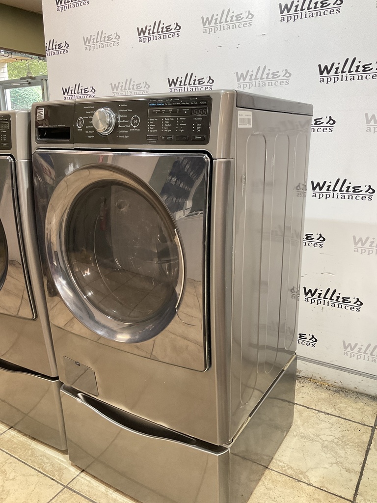 Kenmore Natural Gas Set Washer/Dryer Front-load 27inches (Dark Grey)