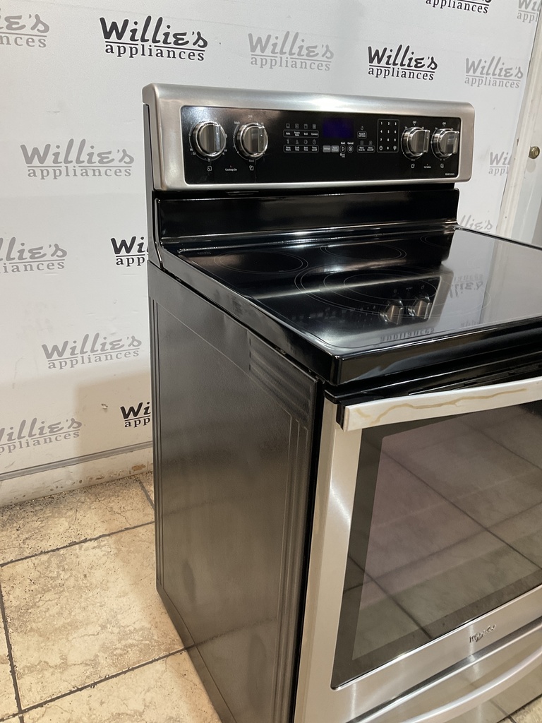 Whirlpool Electric Stove 220volts (40/50 AMP) 30inches {4 prong} (Stainless Steel) 