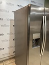 Whirlpool Used Refrigerator Side by Side 36x68 1/2” (Stainless Steel)