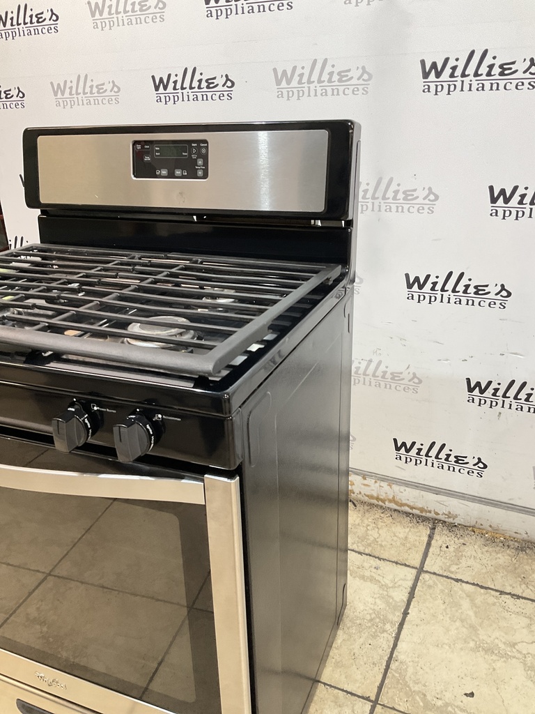 Whirlpool Natural Gas Stove 30inches (Stainless Steel) 