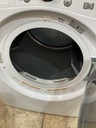 Lg Electric Dryer 220volts (30 AMP) 27inches {3 prong} (White) 