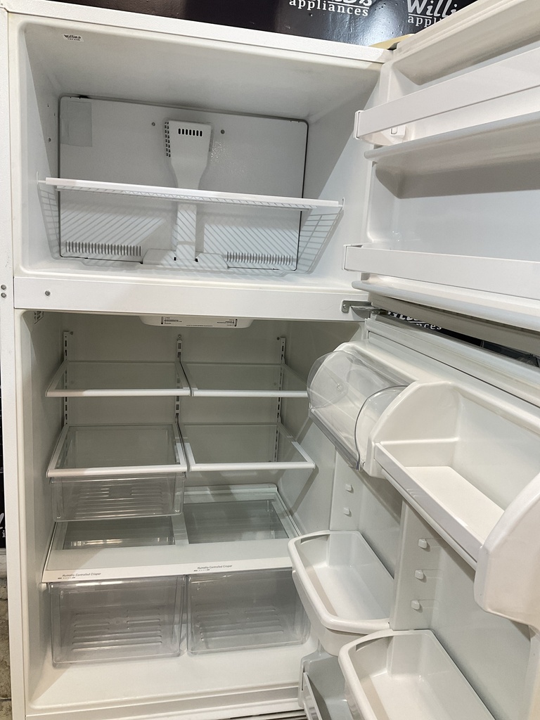 Whirlpool Used Refrigerator Top and Bottom 33x66 (White)