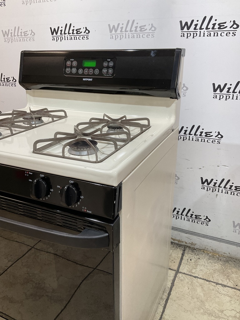 Hotpoint Natural Gas Stove 30inches (Bisque/Black)